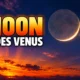 Moon Venus Mercury Spica lineup after sunset