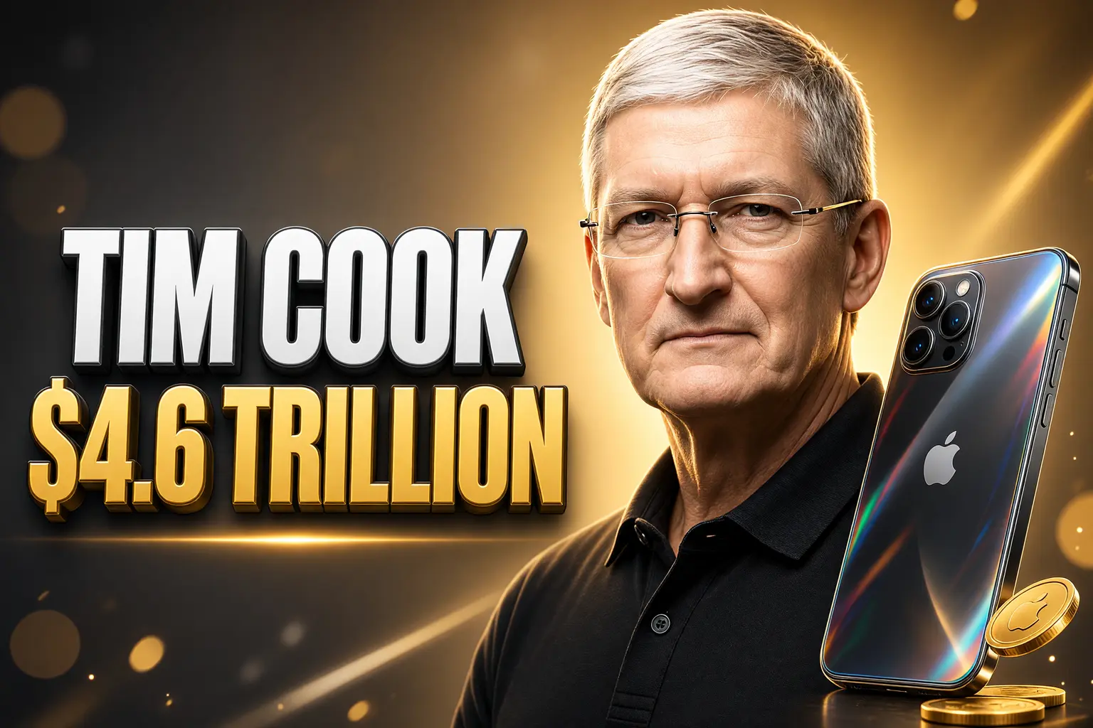 Tim Cook $4.6 trillion Apple iPhone revenue handover