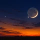 September 14 crescent Moon Venus Spica Mercury line