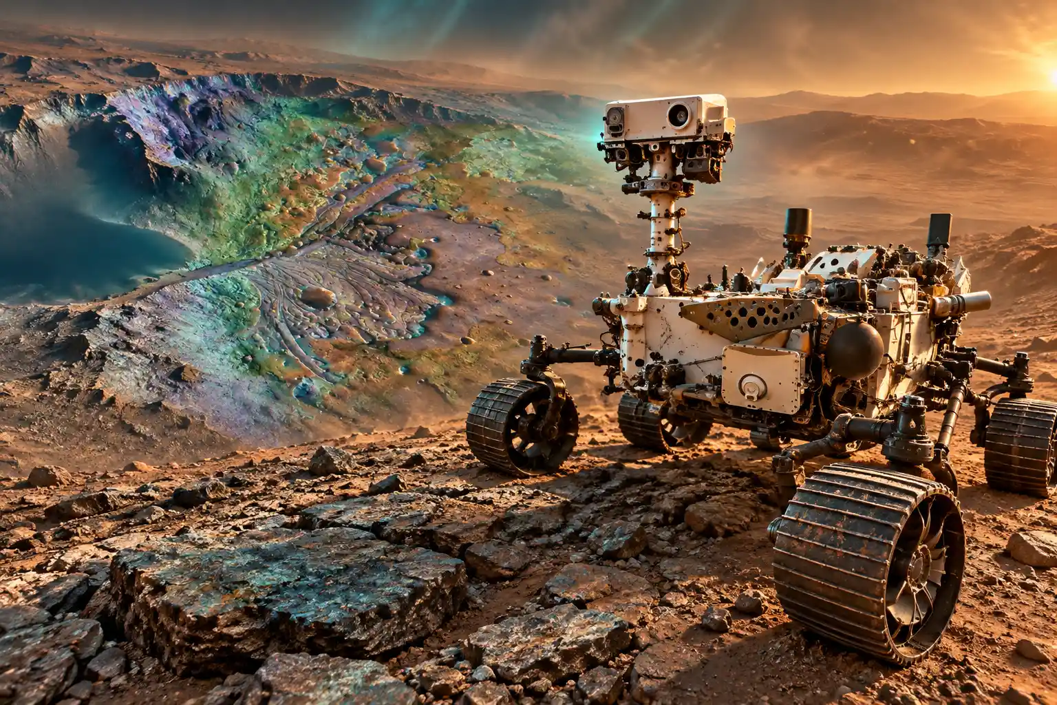 Perseverance rover Jezero Margin Unit three water episodes