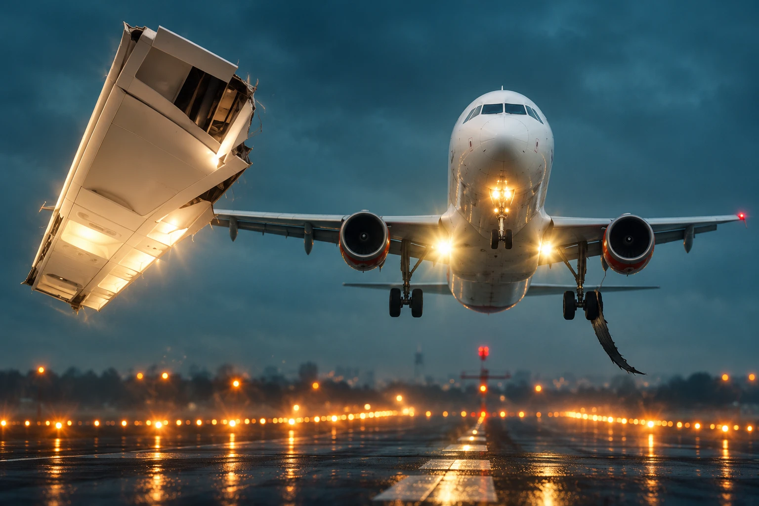 Sepehran Airlines Boeing 737 cabin ceiling collapse Mashhad