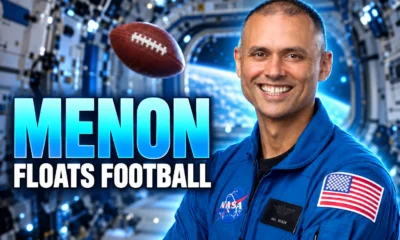 Anil Menon ISS football weekend video in orbit