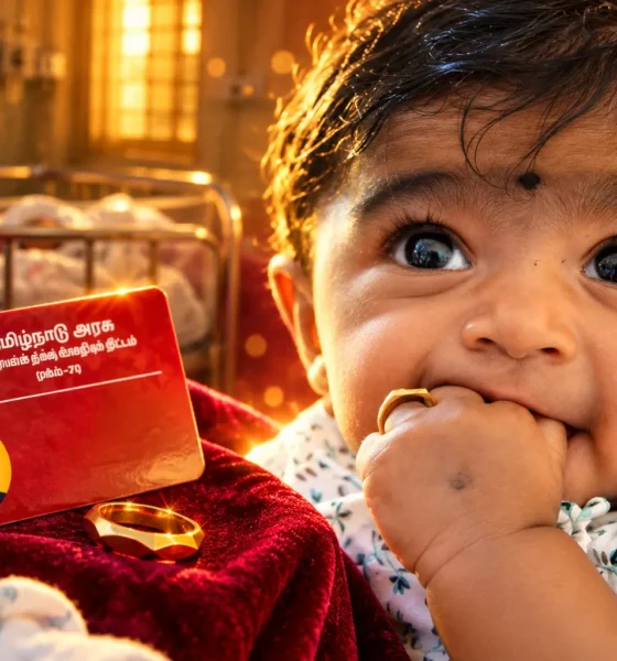 Coimbatore 2647 newborns one-gram gold rings