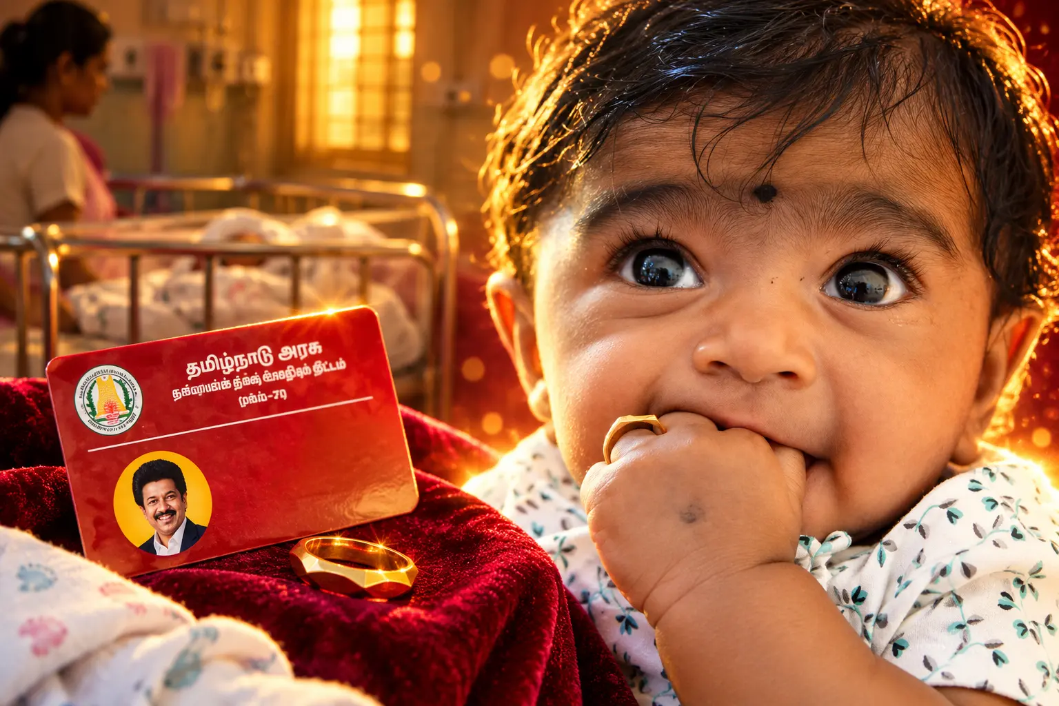 Coimbatore 2647 newborns one-gram gold rings