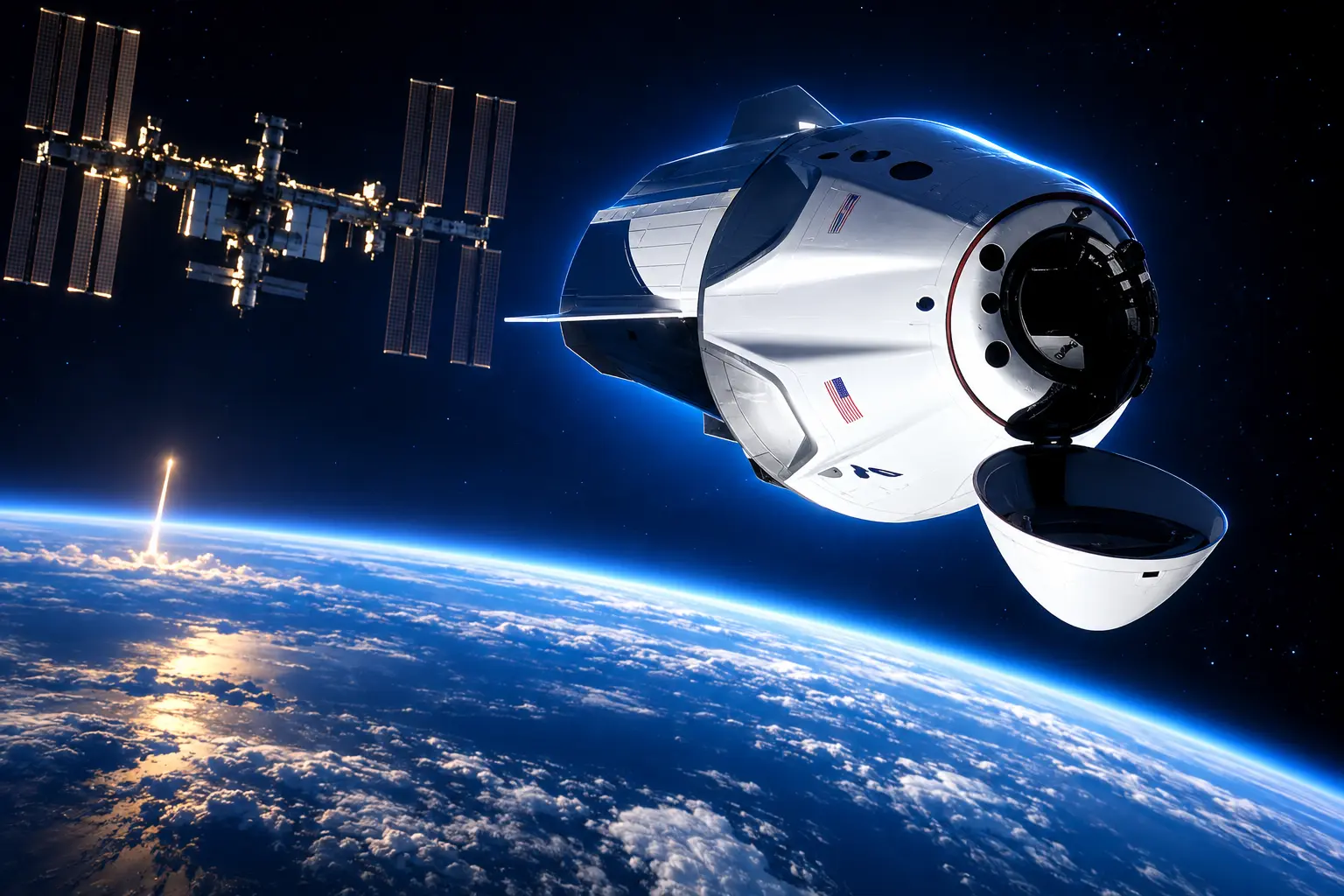 Crew-13 Dragon fastest US station docking