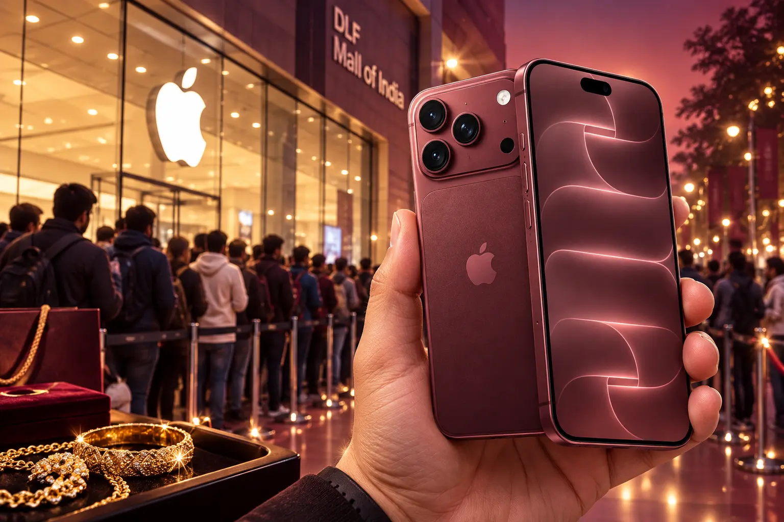 Delhi man sells gold for burgundy iPhone