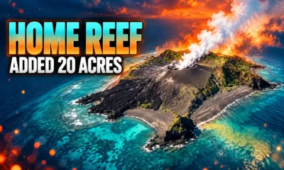 Home Reef Tonga volcanic island 20 acre growth