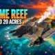 Home Reef Tonga volcanic island 20 acre growth