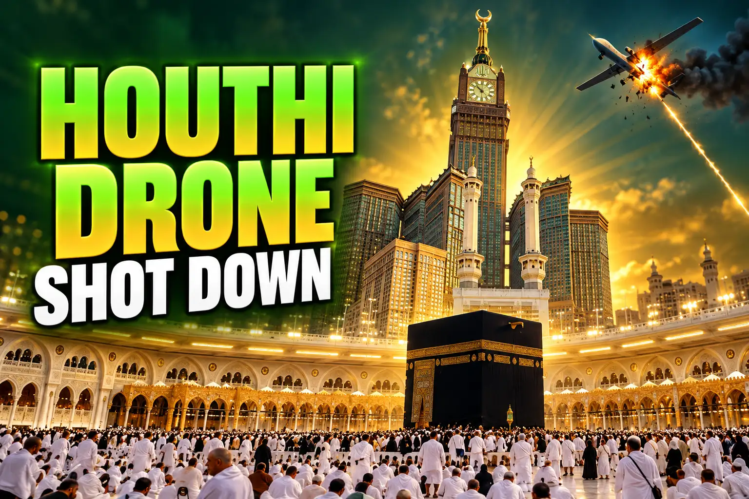 Houthi drone intercepted south of Mecca Saudi air defenses