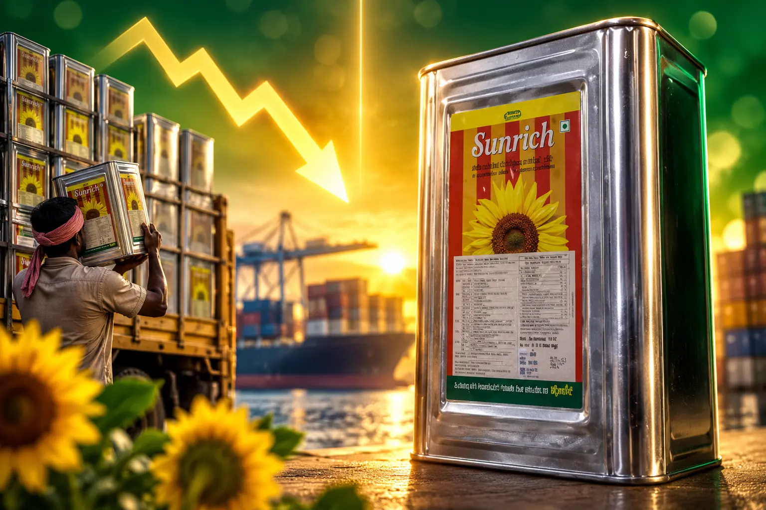 India cuts crude sunflower oil duty to nil