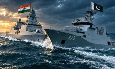 India Pakistan naval ships collide Arabian Sea