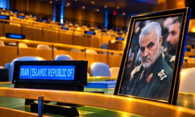 Iran leaves Soleimani portrait for Netanyahu UN speech