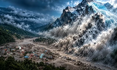 Langtang Lirung collapse debris flood Nepal Tibet