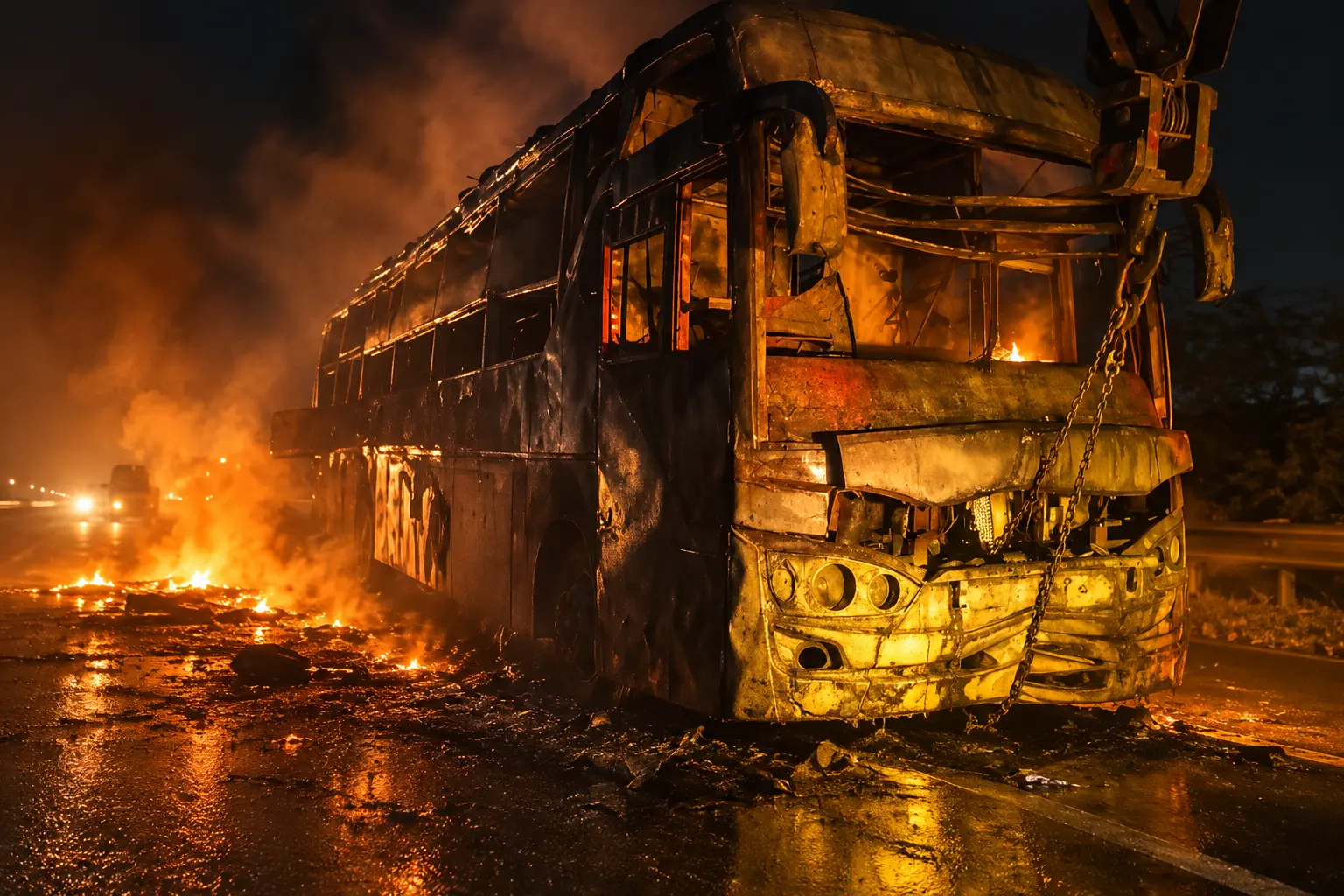 Nine die Greater Noida sleeper bus fire