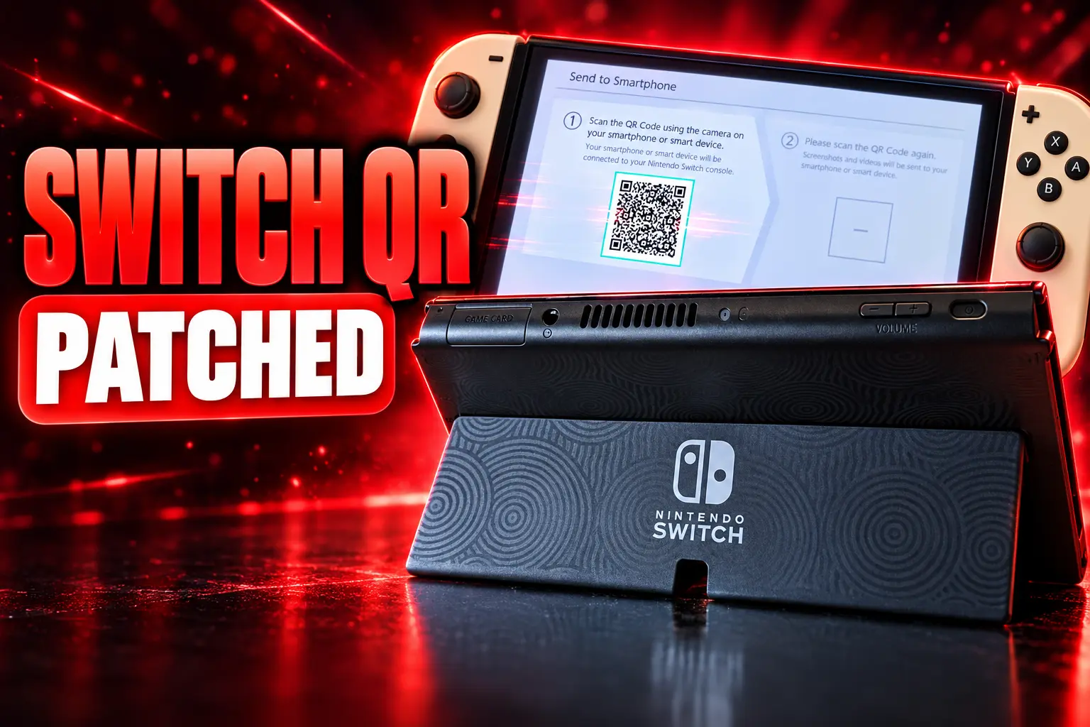 Nintendo Switch QR code vulnerability firmware 23.0.0 patch