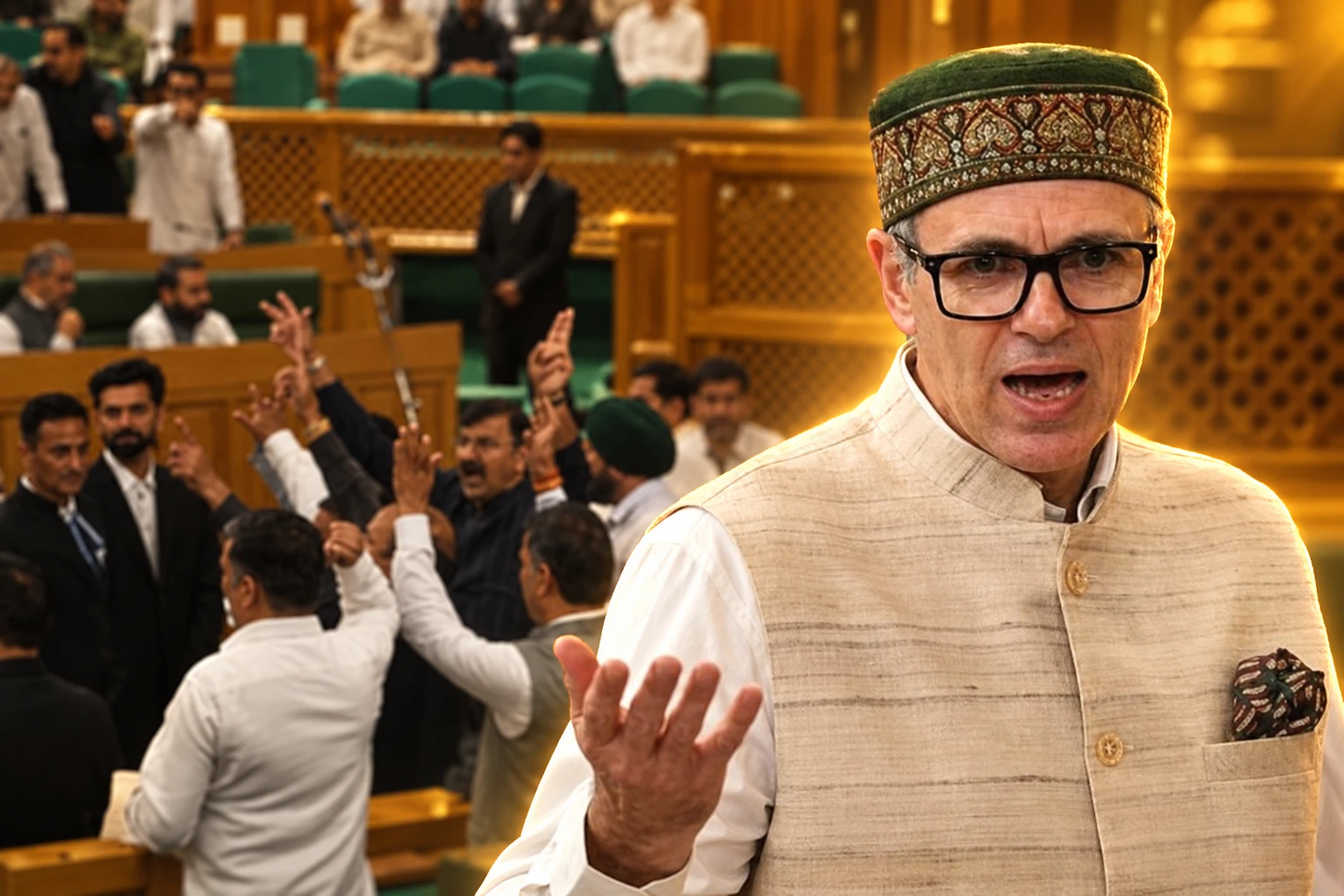 Omar Abdullah J&K Assembly full statehood resolution