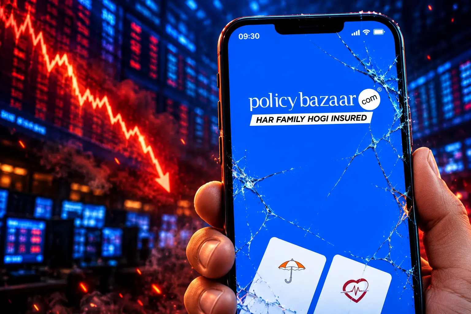 PB Fintech shares crash 36 percent IRDAI