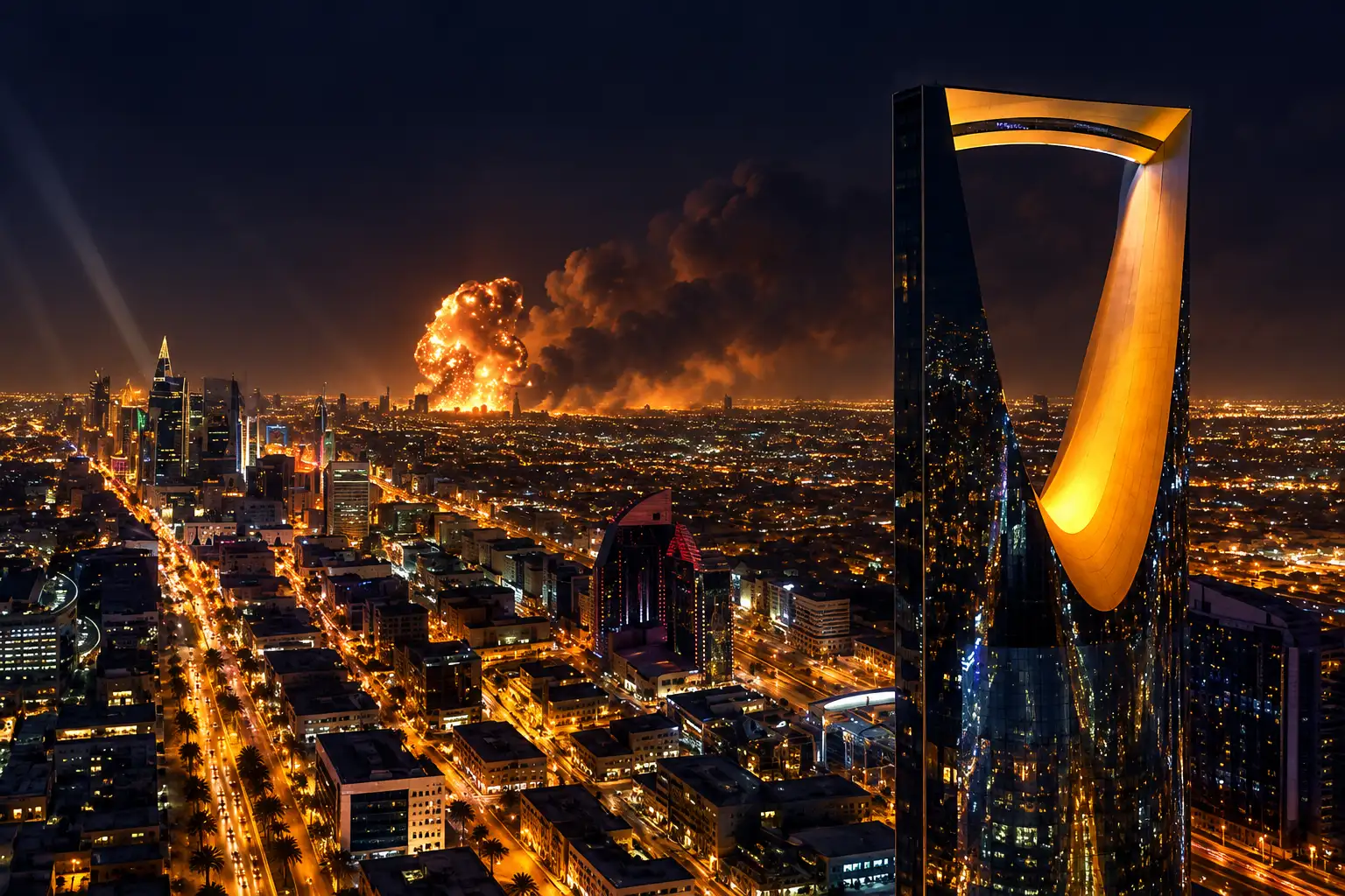 Riyadh air-raid alerts before dawn Saturday