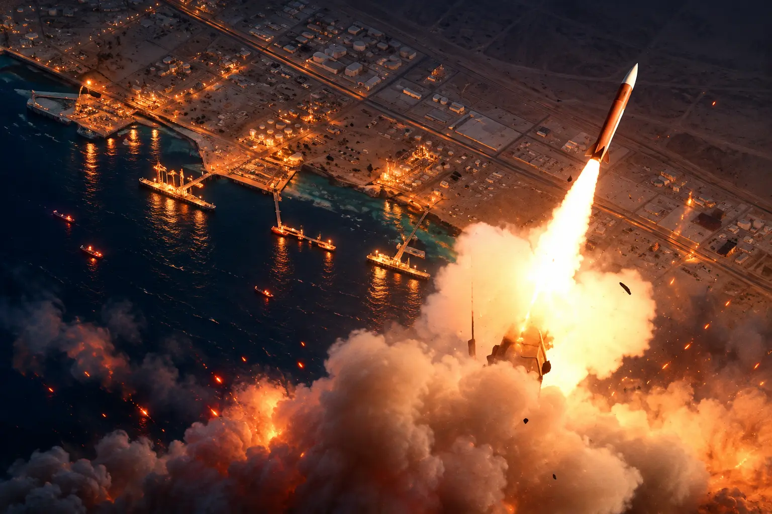 Saudi intercepts six missiles aimed at Yanbu