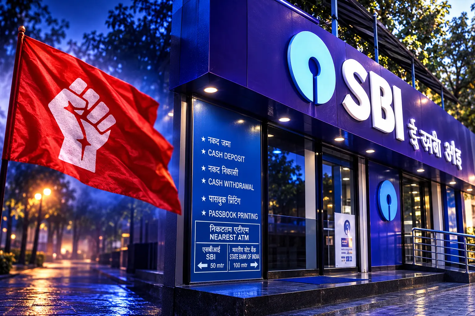 September 28 bank strike closes branches five days
