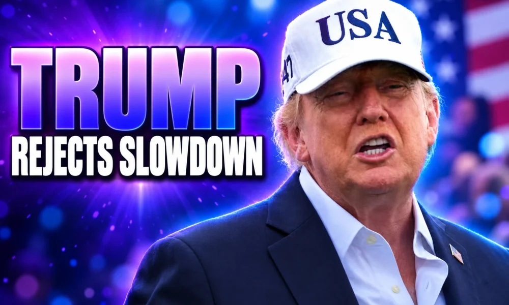 Trump rejects AI slowdown citing China technology lead