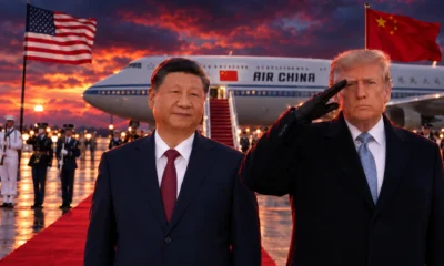 Trump winces as B-1 bombers greet Xi at Andrews