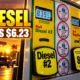 US diesel price record $6.23 gallon September 2026