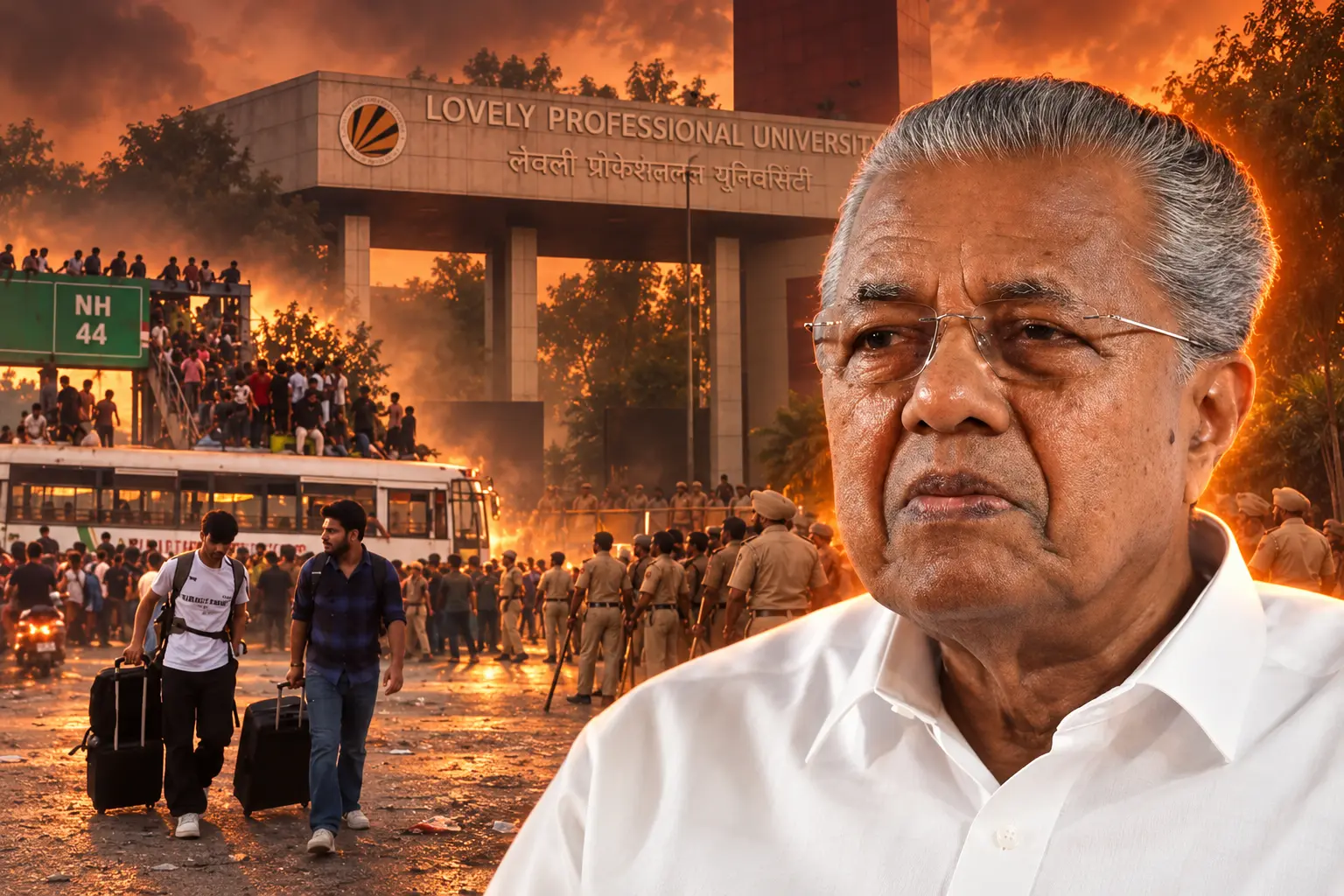 Vijayan seeks trains for 1500 LPU students
