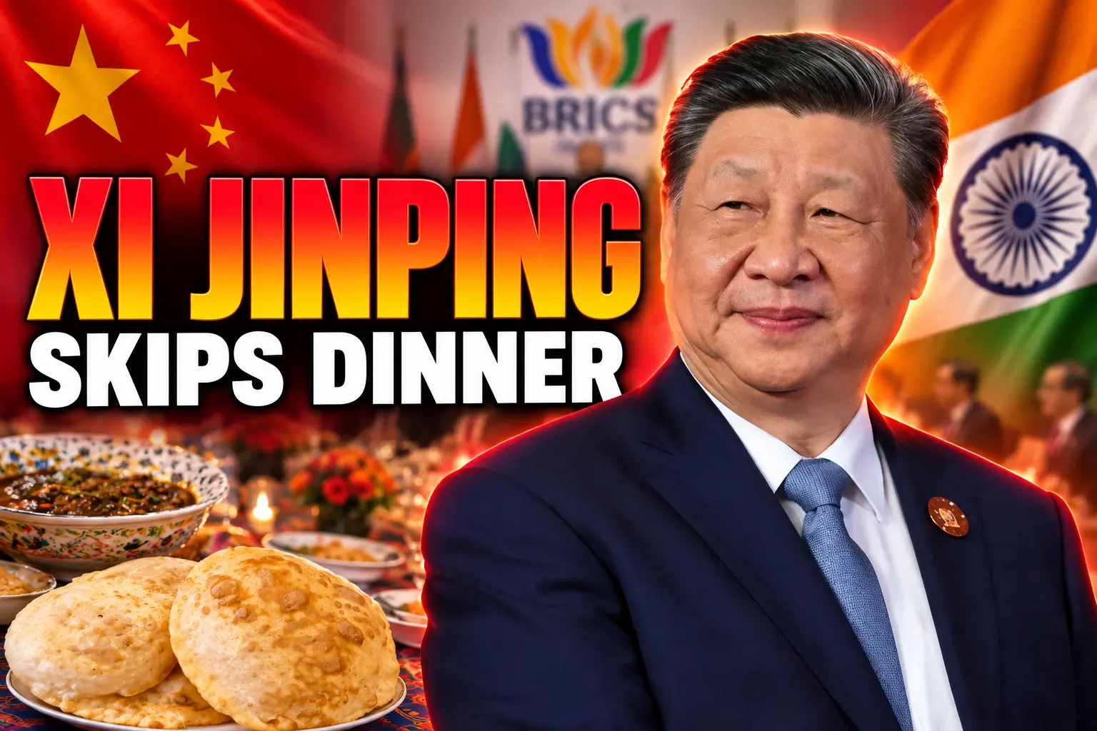 Xi Jinping skips vegetarian BRICS dinner New Delhi